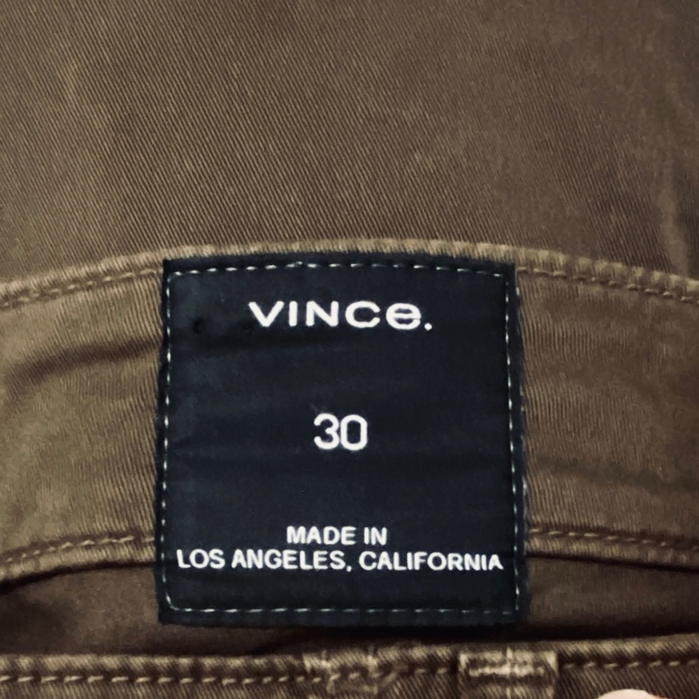 Vince Dark Willow Green Cotton Utility Pants - Picture 9 of 10